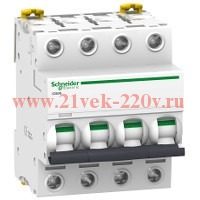 Автоматический выключатель Schneider Electric Acti 9 iC60N 4П 32A 6кА B