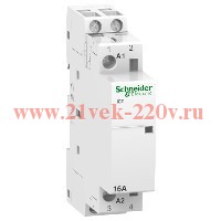 Модульный контактор iCT Acti 9 Schneider Electric 2 полюс 16A 2НО 220В АС 50ГЦ 1 модуль