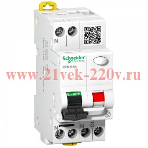 Автоматический выключатель с защитой от дуги Schneider Electric iDPN N Arc 1P-N В16А 6кА 2м (автомат)