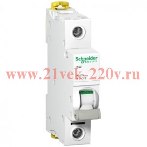 Выключател нагрузки iSW Acti 9 Schneider Electric 1П 63A (модульный рубильник) 1 модуль