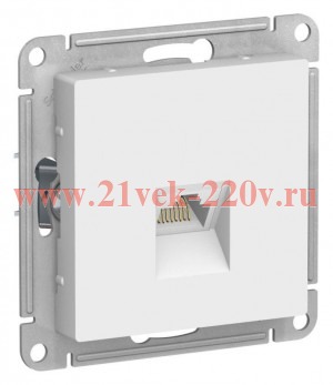 Розетка компьютерная AtlasDesign RJ45 кат. 6А механизм лотос SE ATN001386