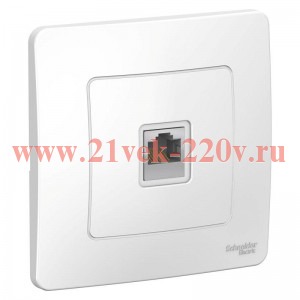 Розетка компьютерная RJ45, категория 5E с/у Blanca Systeme Electric белый