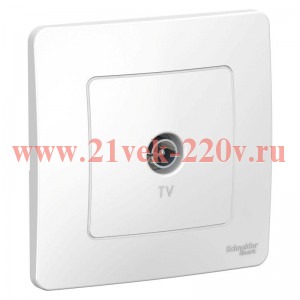 Розетка TV с/у Blanca Systeme Electric белый