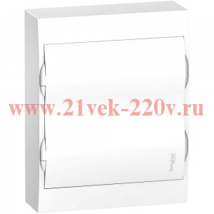 Щит навесной City9 Box 24 (2x12) модулей с белой дверью с клемниками N+PE (Easy9) SE (электрический шкаф)