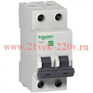 Автоматический выключатель Schneider Electric EASY 9 2П 50А B 4,5кА 230В