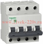 Автоматический выключатель Schneider Electric EASY 9 4П 16А B 4,5кА 400В