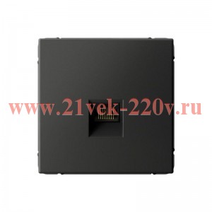 Розетка одинарная компьютерная RJ45 ArtGallery категория 6А базальт Systeme Electric