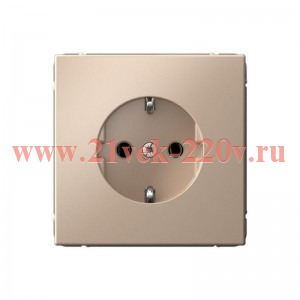 Розетка ArtGallery 2P+E 16А песочный Systeme Electric