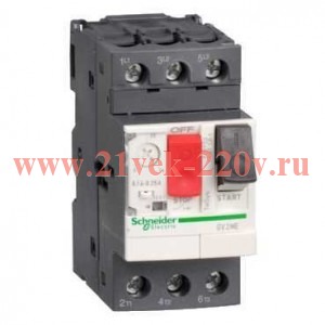 Автомат Schneider Electric TeSys GV2ME с комбинированным расцепителем 1-1,6А