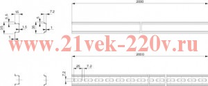 DIN-рейка симметричная 2м 15х35 перфорированная Schneider Electric