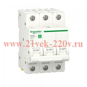 Автоматический выключатель Schneider Electric RESI9 3П 25А В 6кА 230В 3м (автомат)