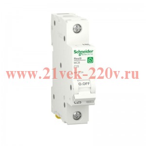 Автоматический выключатель Schneider Electric RESI9 1П 25А С 6кА 230В 1м (автомат)