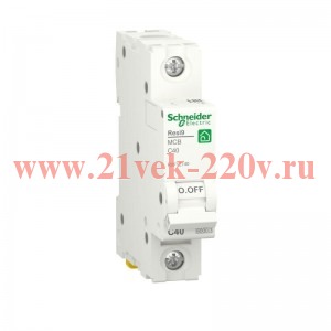 Автоматический выключатель Schneider Electric RESI9 1П 40А С 6кА 230В 1м (автомат)