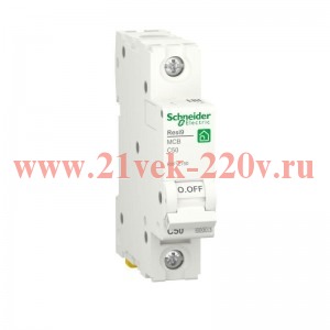 Автоматический выключатель Schneider Electric RESI9 1П 50А С 6кА 230В 1м (автомат)