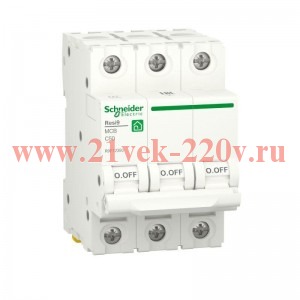 Автоматический выключатель Schneider Electric RESI9 3П 50А С 6кА 230В 3м (автомат)