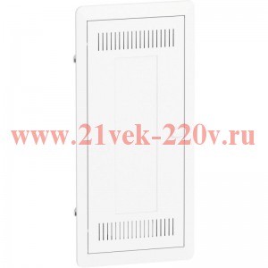 Щит встраиваемый мультимедийный Schneider Electric Resi9 KV 4 ряда с металлической дверью белый