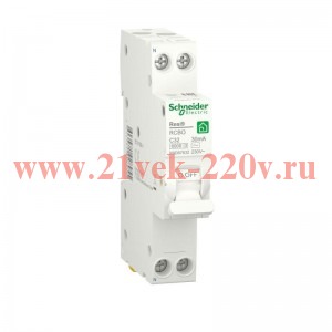 Дифференциальный автомат Schneider Electric RESI9 1П+Н 32А 30мА C тип AС 6кА 1 модуль