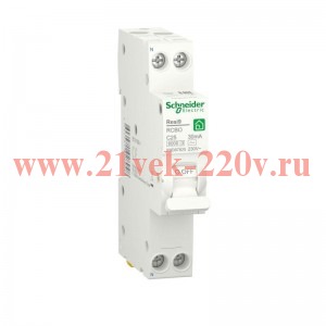 Дифференциальный автомат Schneider Electric RESI9 1П+Н 25А 30мА C тип AС 6кА 1 модуль