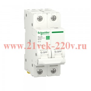 Автоматический выключатель Schneider Electric RESI9 2П 40А В 6кА 230В 2м (автомат)