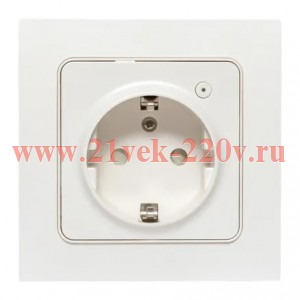 Розетка 1-м Стокгольм 16А Умная бел. Zigbee Сonnect EKF RCS-ST16-WD-ZB