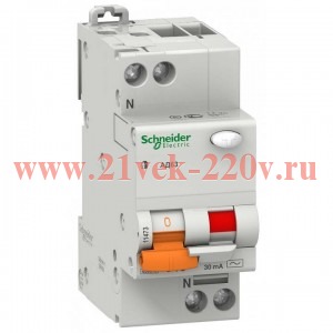 Дифференциальный автомат Schneider Electric АД63 1п+н 40А 30мА 4,5кА С