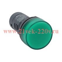 Лампа сигнальная монобл. SB7 22мм LED 24В DC зел. SE SB7EV03BP