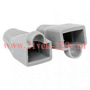 Колпачок изолирующий TERACOM для коннекторов RJ-45 PVC серый (уп.50шт) EKF TRC-BT-RJ45-PVC-50