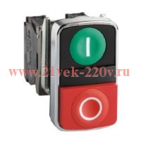 Двойная кнопка Schneider Electric XB4BL73415 с маркировкой 22мм