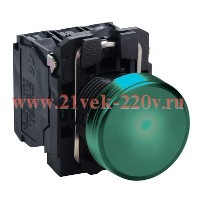 Сигнальная лампа Schneider Electric XB5AVM3 22мм 230-240В зеленая