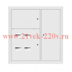 Щит этажный 4кв. RAL9003 со съемной рамой (1000х950х160) Basic EKF mb28-v-4-r9003-1