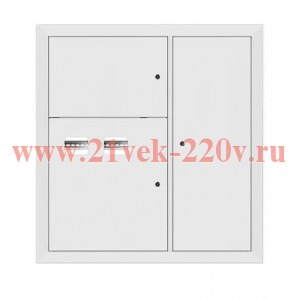 Щит этажный 2кв. RAL9003 (1000х950х160) Basic EKF mb28-v-2-r9003