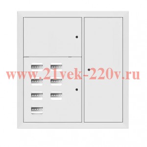 Щит этажный 7кв. RAL9003 (1000х950х160) Basic EKF mb28-v-7-r9003