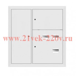 Щит этажный 3кв. RAL9003 со слабот. отсеком слева (1000х950х160) PROxima EKF mb29-v-3z-ral9003