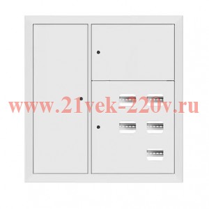 Щит этажный 5кв. RAL9003 со слабот. отсеком слева (1000х950х160) PROxima EKF mb29-v-5z-ral9003