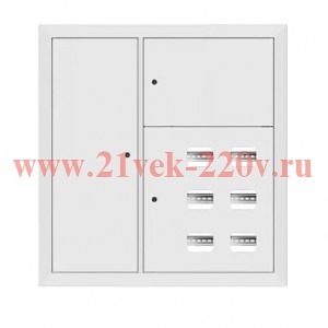 Щит этажный 6кв. RAL9003 со слабот. отсеком слева (1000х950х160) PROxima EKF mb29-v-6z-ral9003