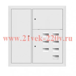 Щит этажный 7кв. RAL9003 со слабот. отсеком слева (1000х950х160) PROxima EKF mb29-v-7z-ral9003