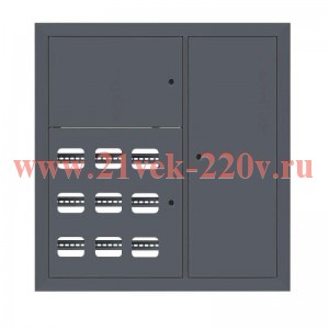 Щит этажный 9кв. RAL7016 3 окна в ряд по гориз. (1000х950х150) PROxima EKF mb29-v-9-ral7016-1