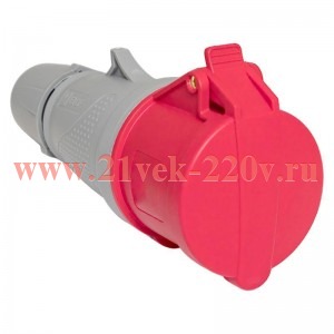 Розетка переносная 224 3P+PE 32А 380В IP44 PROxima EKF ps-224-32-380-PRO