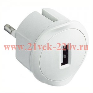 USB Зарядное устройство Legrand 230В - 1,5А - 5В белый