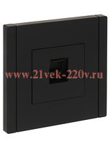 Розетка компьютерная RJ45 кат.6 FORTE&PIANO FP131 черный IEK