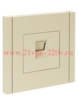 Розетка компьютерная RJ45 кат.5E FORTE&PIANO FP432 ваниль IEK