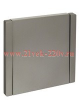 Переключатель одноклавишный с индикацией FORTE&PIANO FP504 10А сталь IEK