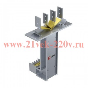 Секция фланцевая с вертик. углом для подключ. к щиту 3200А IP55 AL 3L+N+PE(КОРПУС) EKF HPA32FV45