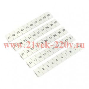 Маркировка для клемм 4 UT 1-50 EKF scr-ut-mrk-4-1-50