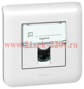 Розетка RJ45 Legrand Mosaic кат.6 UTP 2М