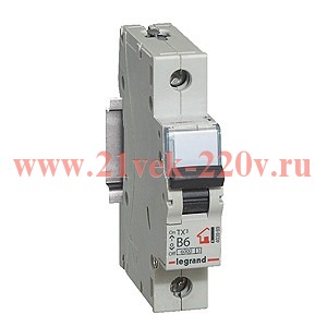 Автоматический выключатель Legrand TX3 C63A 1П 6kA