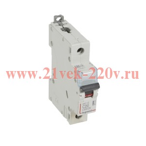 Автоматический выключатель Legrand DX3-E C20 1П 6000/6kA