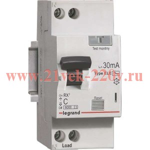 АВДТ Дифавтомат Legrand RX3 1П+Н 40А 30мА 6kA тип AC