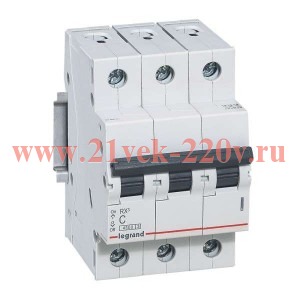 Автоматический выключатель Legrand RX3 3П 50A 4,5кА C