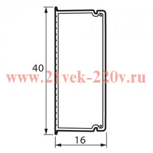 Мини кабель-канал 40x16мм Legrand METRA (кабельный короб)